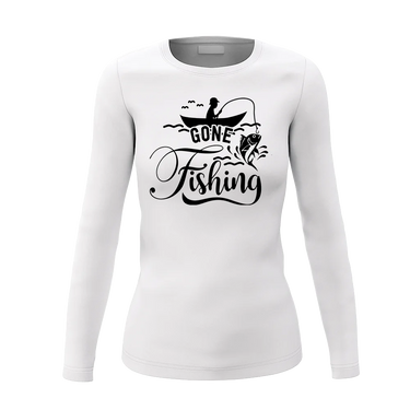 Gone Fishing Women Long Sleeve Shirt